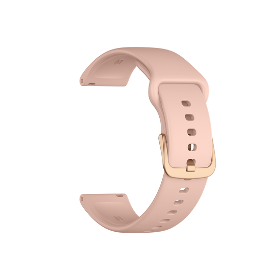 Auswechselbares Silikonarmband ARMODD rosa mit roségoldener Schließe (22 mm)